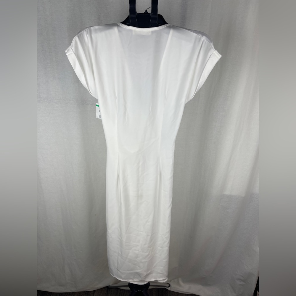 4TH & RECKLESS White Midi Wrap Dress Size Medium (8-10) NWT - Picture 10 of 13